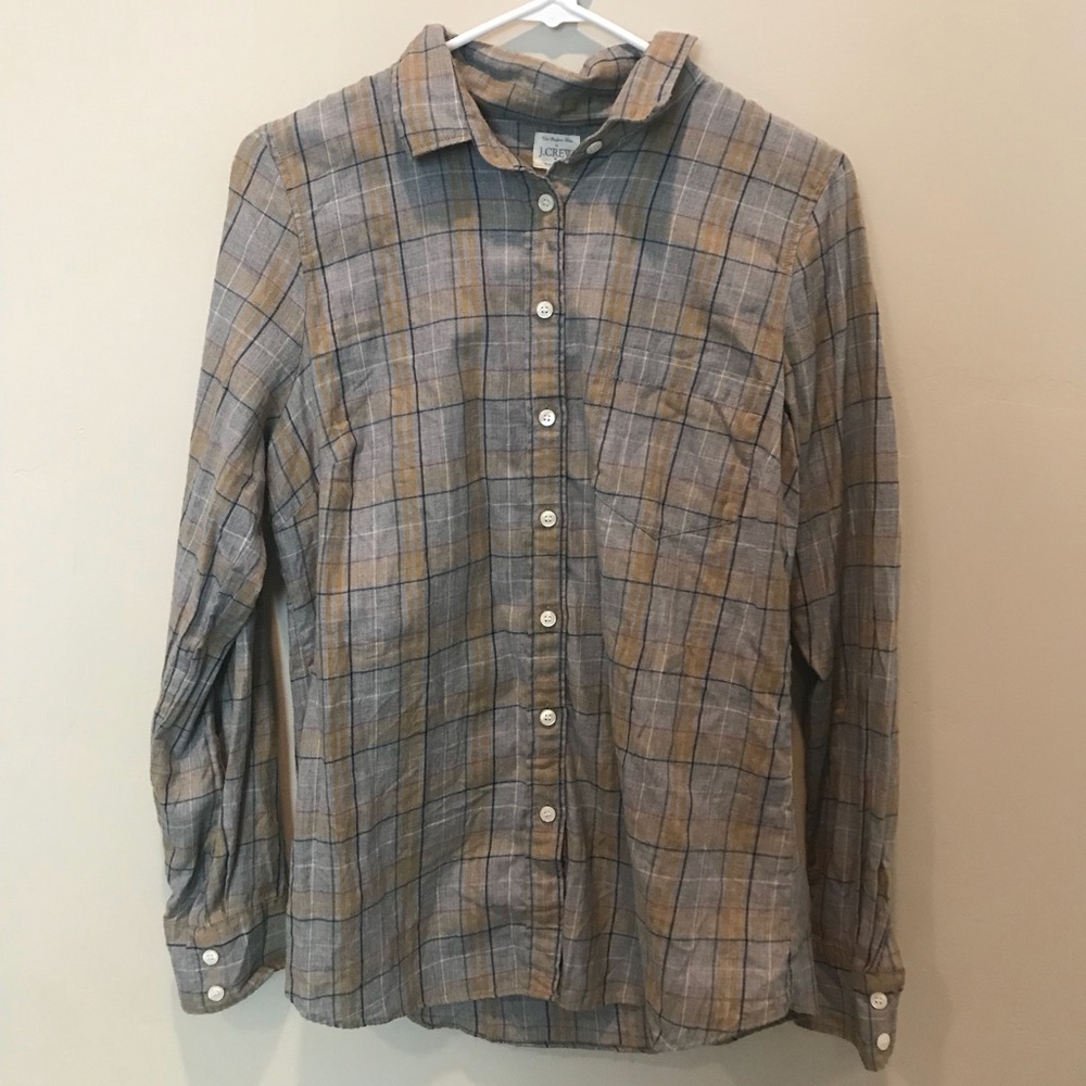 Jcrew plaid button up